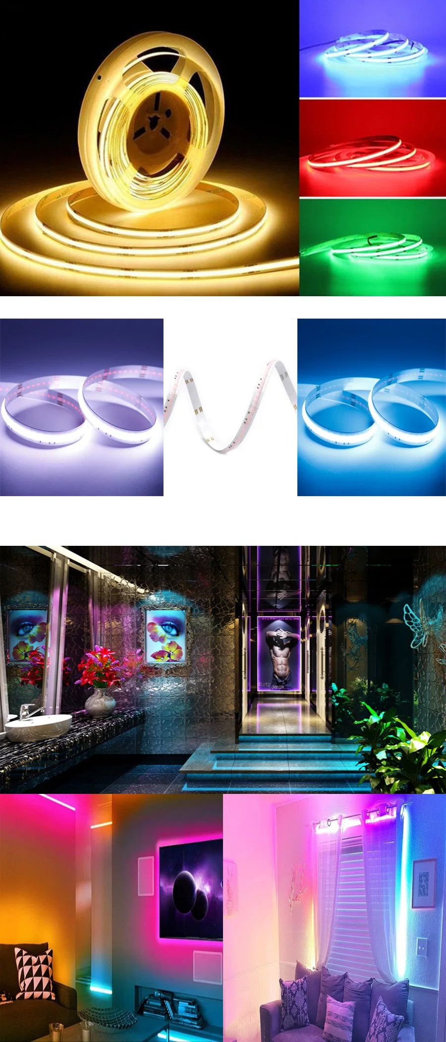 2 Year Warranty 10mm Width 840LEDs/M LED RGB Csp Strip