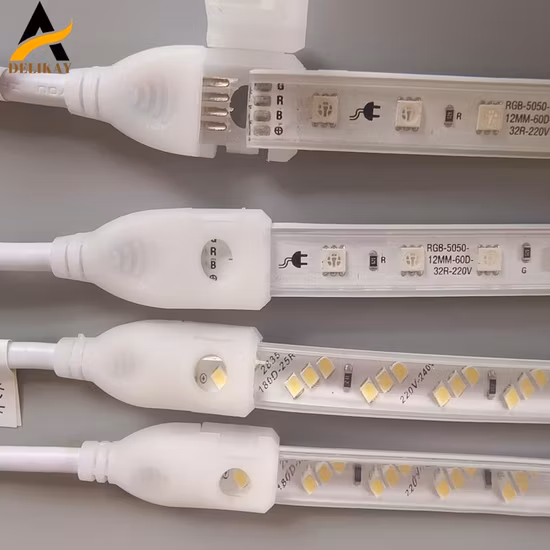 高電圧 SMD2835 120 180 240 AC110 220V LED ストリップ ライト